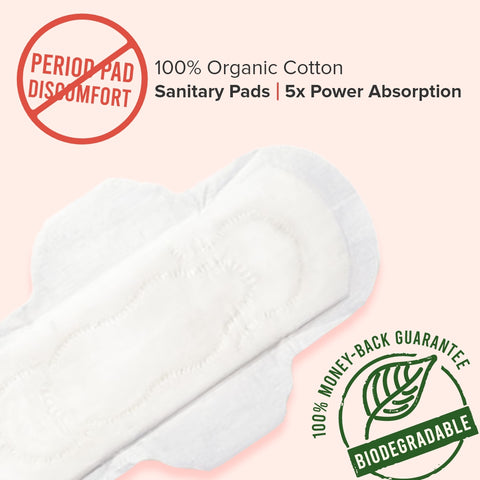 Soft Test Sanitary Pads | Rash Free Periods | Pack of 36 (12XL + 24L) | Leak-Proof | Chemical Free  | With Disposable Bag